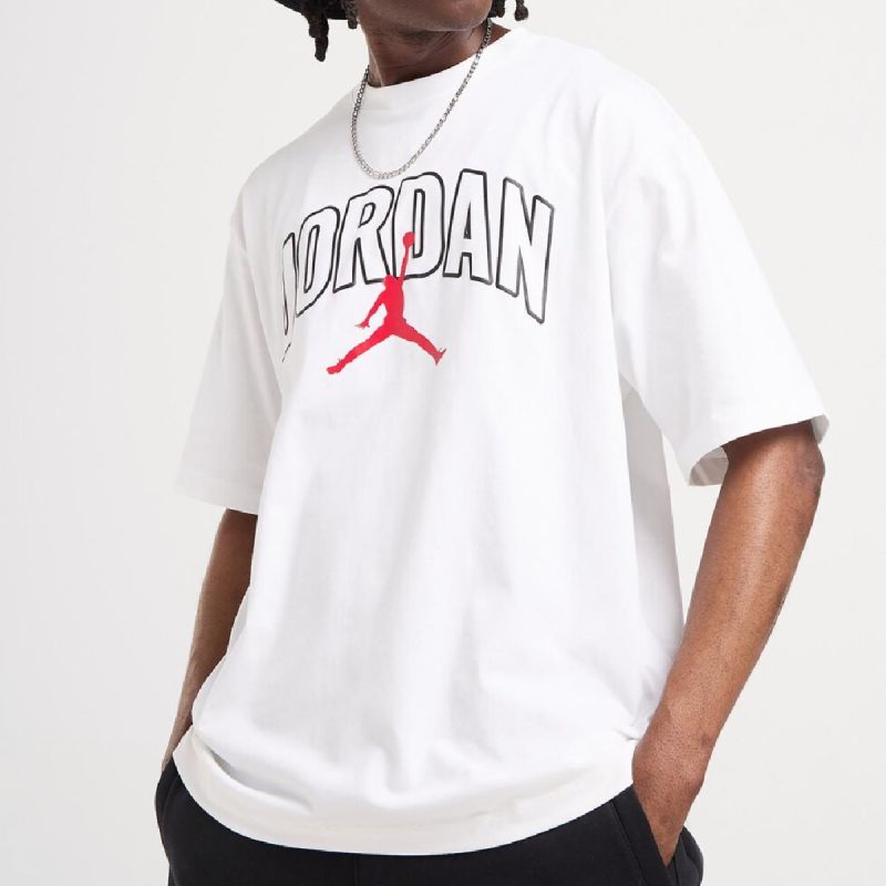 AIR Jordan Men's Brooklyn Arch Logo T-shirt White - fehér póló