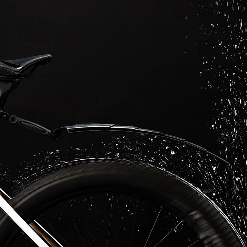 Rockbros FK-810 Folding Telescopic Bicycle Fender Set - Black fekete sets