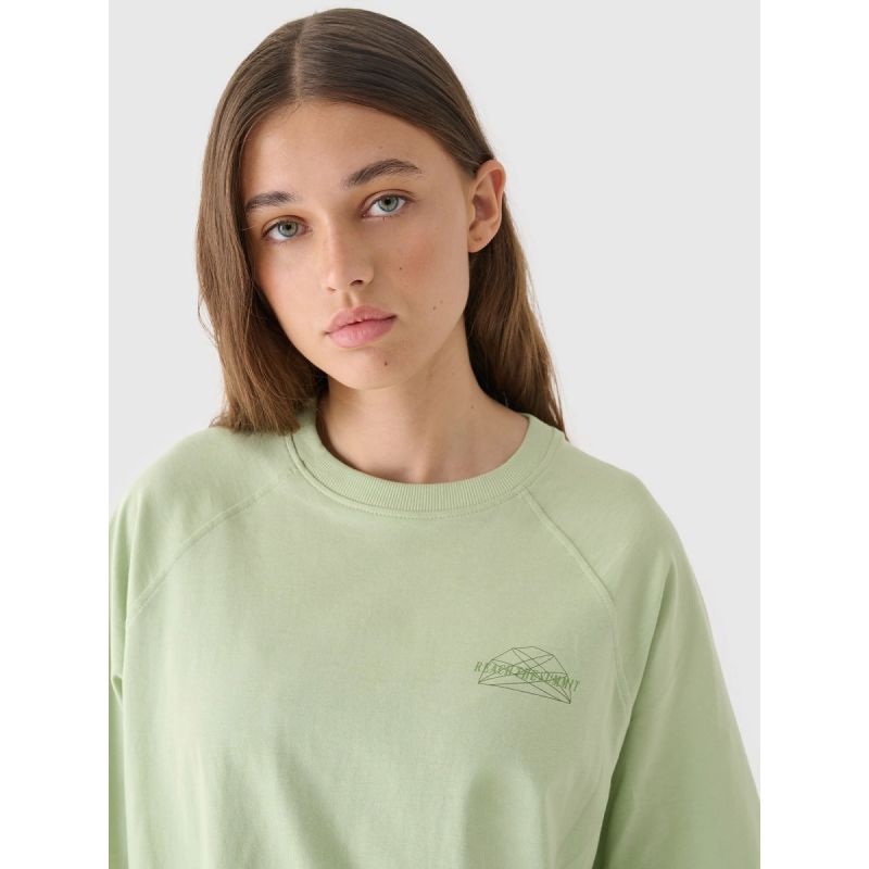 Women's oversize printed T-shirt 4F 4FRAW24TTSHF2583-43S póló