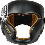MASTERS FIGHT EQUIPMENT KSS-PU-BLACK boxing helmet fekete védőfelszerelés 02501-M