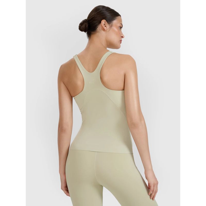 Women's quick-drying slim yoga and pilates top 4F 4FWSS25TFSLF428-42S