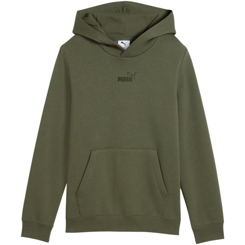 Puma ESS Small No. 1 Logo Centered Hoodie for Kids 692976 khaki gyerek kapucnis pulóver 69297686