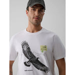 4F Men's regular printed T-shirt férfi póló 4FKAW26TTSHM4499-10S