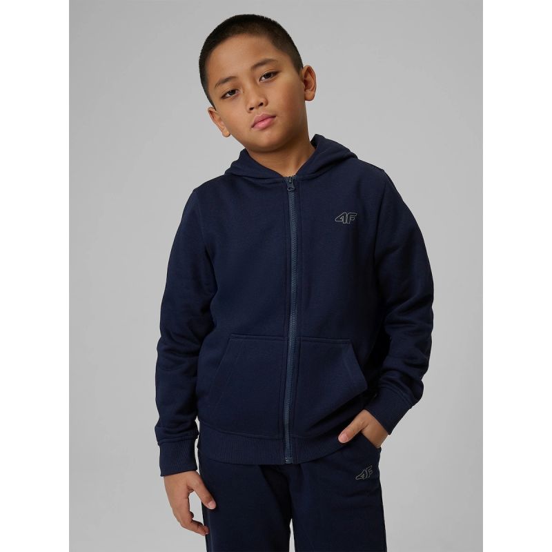 4F Boy's regular hooded sweatshirt gyerek kapucnis pulóver 4FJRMM00TSWSM2747-31S