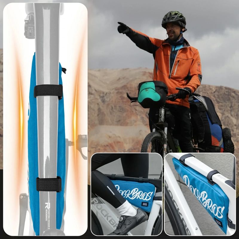 Rockbros G008 Flash Journey Triangle – XL, Blue niebieski táska 5907769384219-211928
