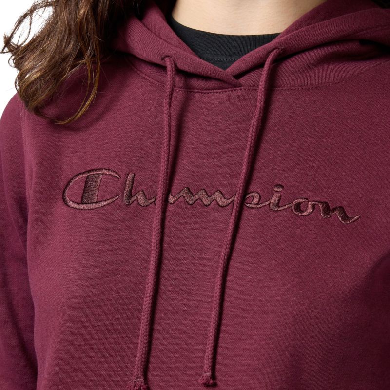 Champion Hooded Sweatshirt Women's 118379 RS522 bordó kapucnis pulóver