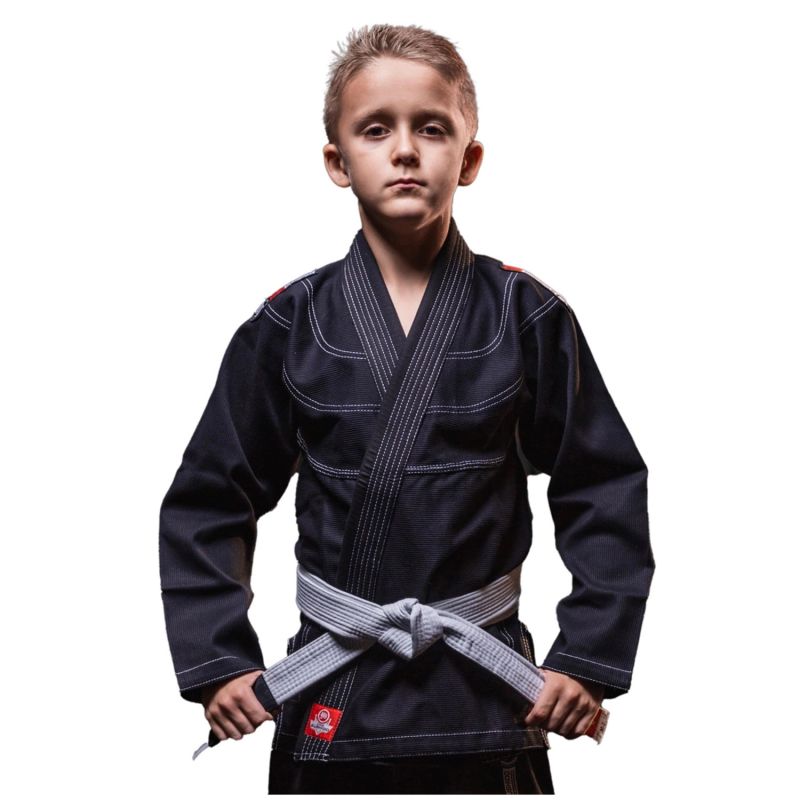 DBX Bushido BJJ Kimono / GI for Kids Black + FREE Belt - X-SERIES fekete kimonos, sachets, belts, bags
