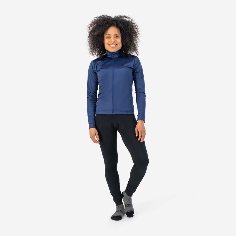 Rogelli CORE women's long-sleeved t-shirt navy 2XL kék kerékpáros ruha SIROG351880.2XL