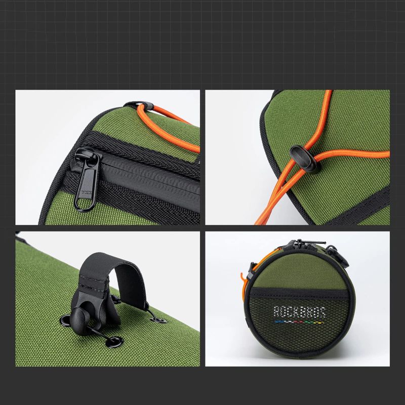 Rockbros TL002 ROAD TO SKY 1.5L Handlebar Waterproof - Green zielony hátizsák 5907769384219-211530