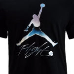 AIR Jordan Graphic Crew Flight Tee Men's Sports T-Shirt Black - fekete póló