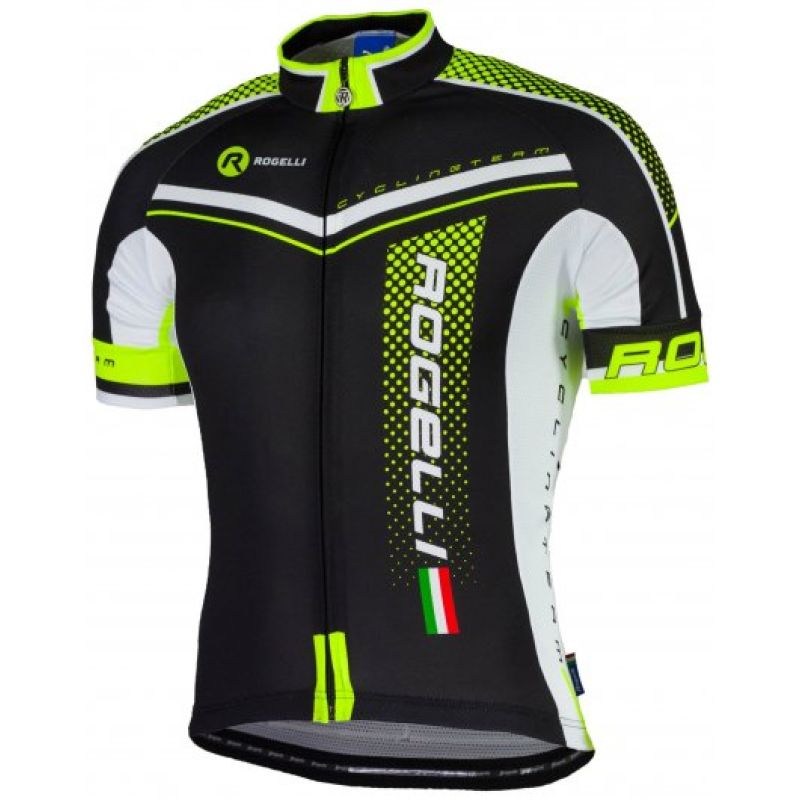Rogelli t-shirt GARA MOSTRO black-fluorescent fekete póló