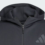 New Adidas ZNE Full-Zip Hooded Men's Black Hoodie - JE7538 fekete kapucnis pulóver