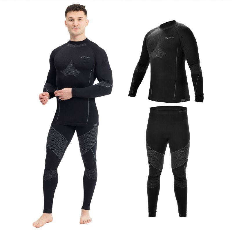 Meteor thermal underwear XL/XXLblack fekete férfi termoaktív ruha 16688
