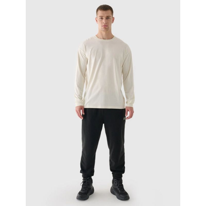 Men's oversize longsleeve with print 4F 4FRAW24TLONM507-83S hosszú ujjú póló