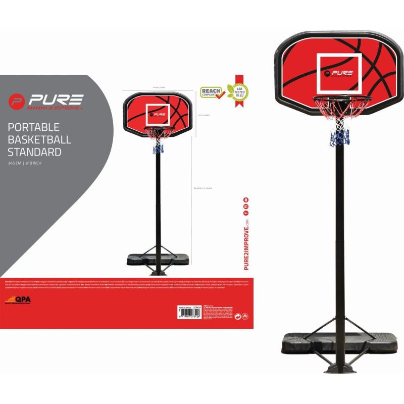 Pure 2 Improve Adjustable Basketball Set 1.90-3.04m sets