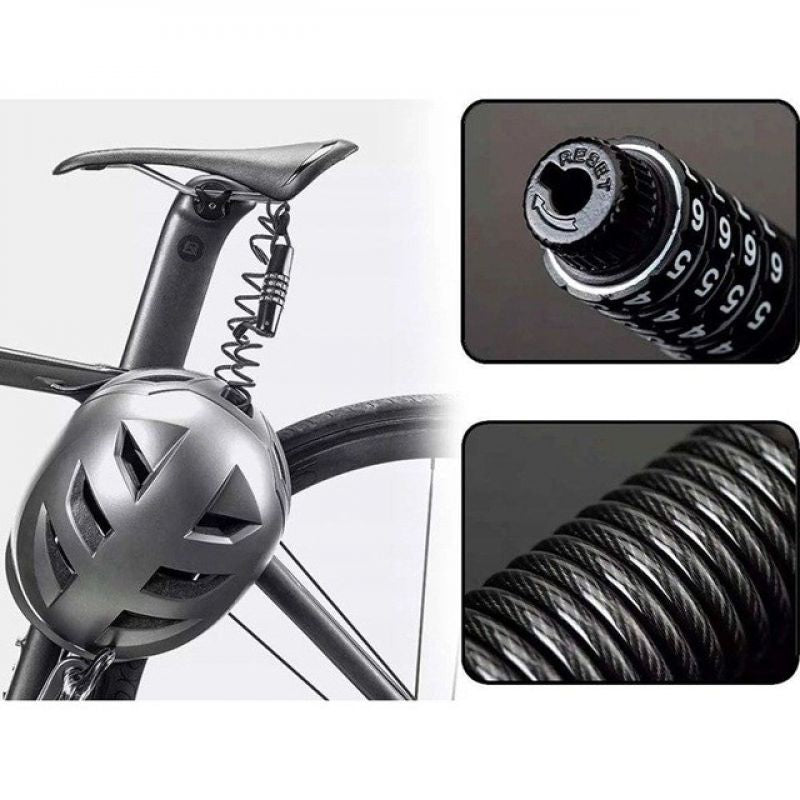 Rockbros T609 combination bike lock, 1.5 m – black fekete utcai cipő Rockbros-T609