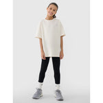 4F Girls' oversize plain T-shirt póló 4FJWSS25TTSHF1851-12S