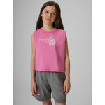 4F Girls' sleeveless T-shirt with print póló