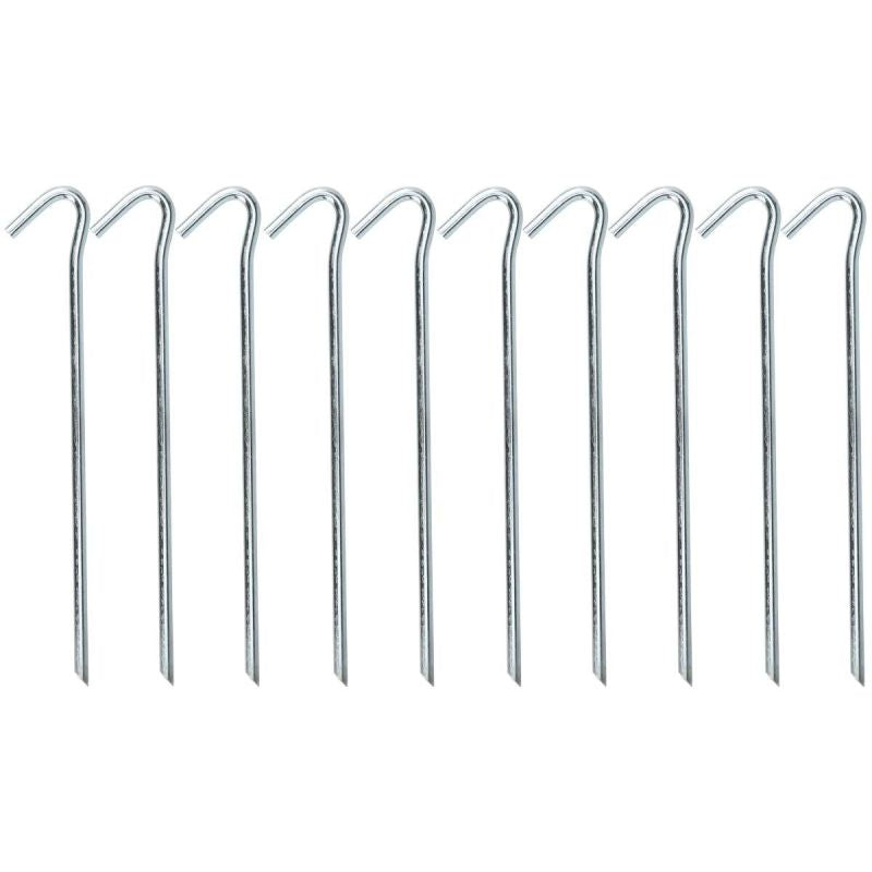 Tent Pegs 17cm Set 10 Pcs Metal Redcliffs papucs