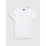 4F Women's slim plain T-shirt póló 4FRAW25TTSHF3623-10S