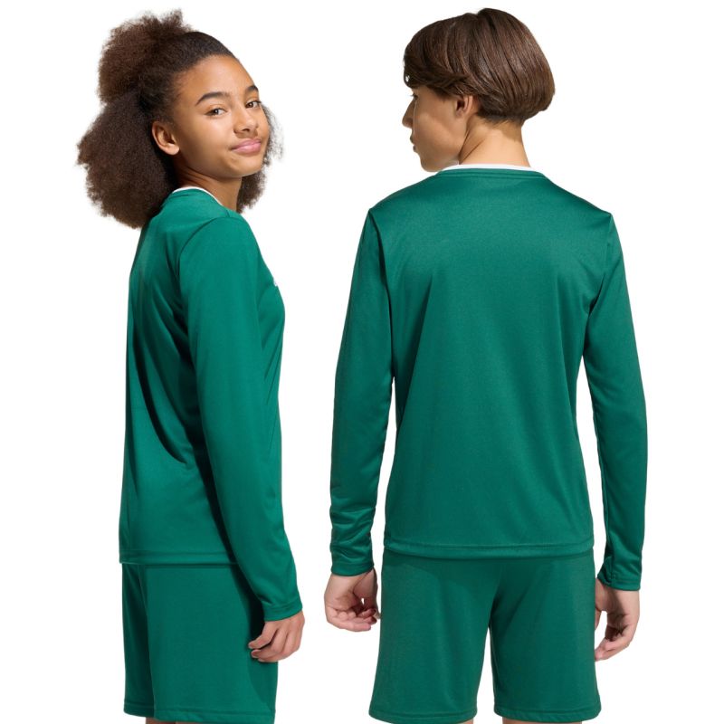 adidas Entrada 26 Long Sleeve Jersey for Kids KF5873 zöld póló