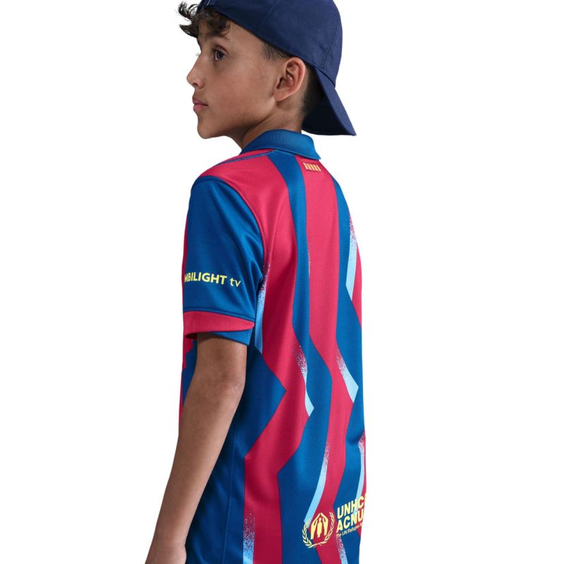 Nike FC Barcelona Stadium 25/26 Kids' Navy-Red Jersey piros gyerek póló FZ1307432