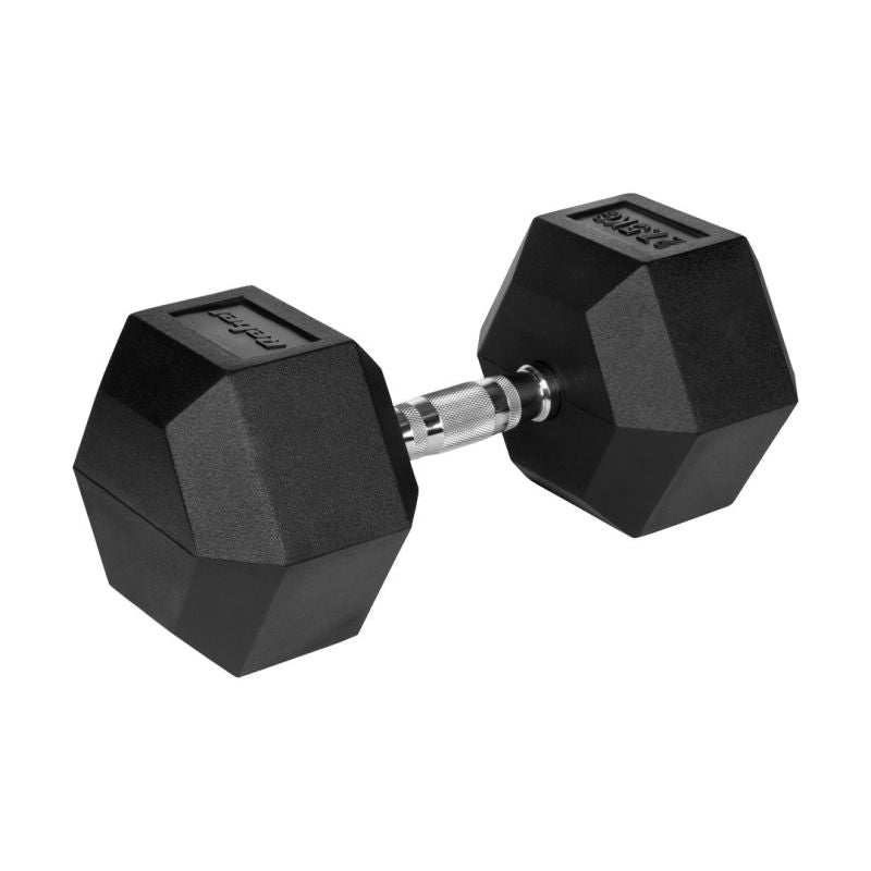 Rebel 27.5 kg ACTIVE Rubber-Coated Cast Iron HEX Dumbbell edzőfelszerelés RBA-2325-27.5