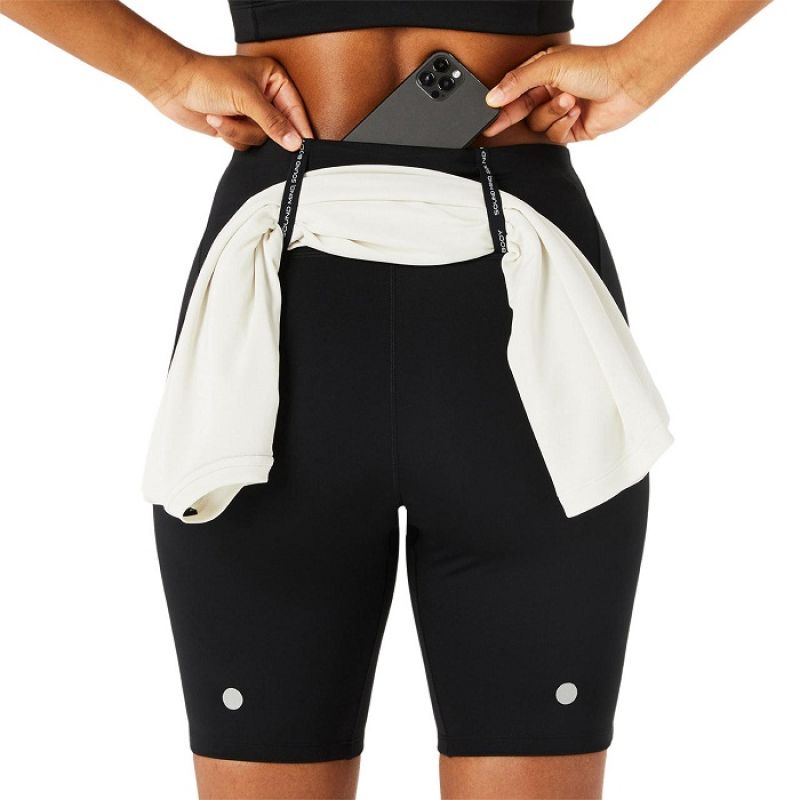 Asics Road High Waist 8in Sprinter for Women fekete rövidnadrág 2012C967001