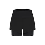 Rogelli women's 2in1 DISTANCE black fekete short
