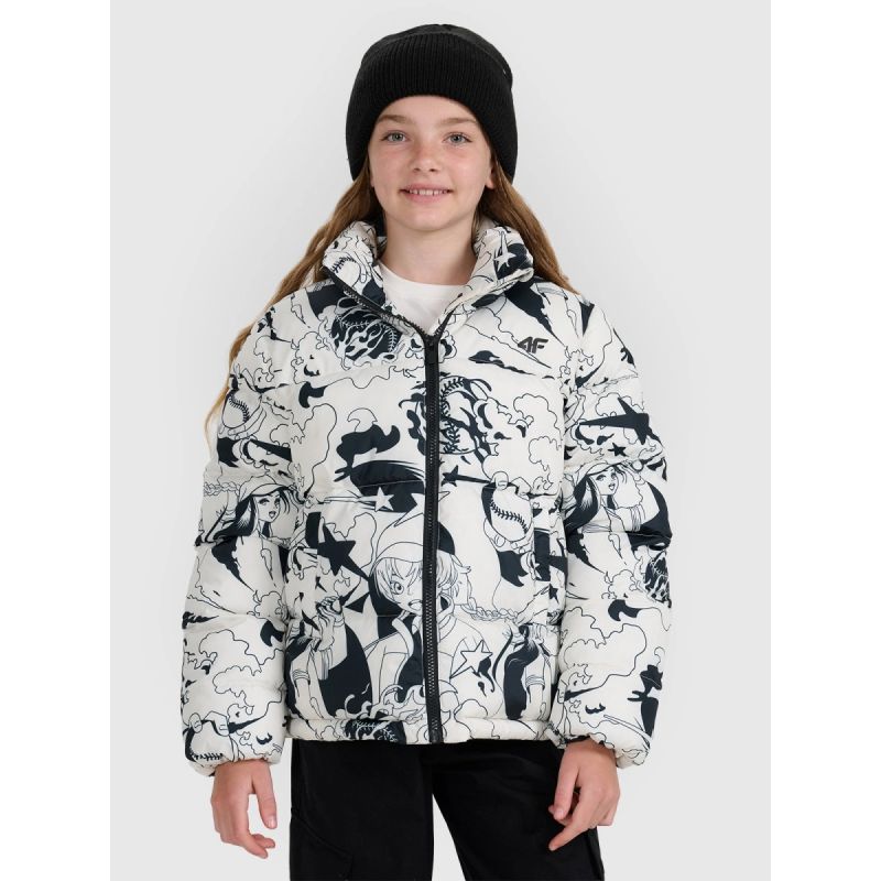 Girls' synthetic-filled down 4F 4FJRAW25TDJAF0748-11A kabát