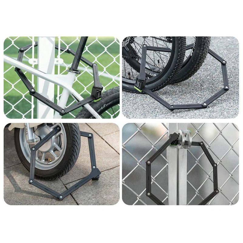 Rockbros 829 Folding Code Bike Lock - Black