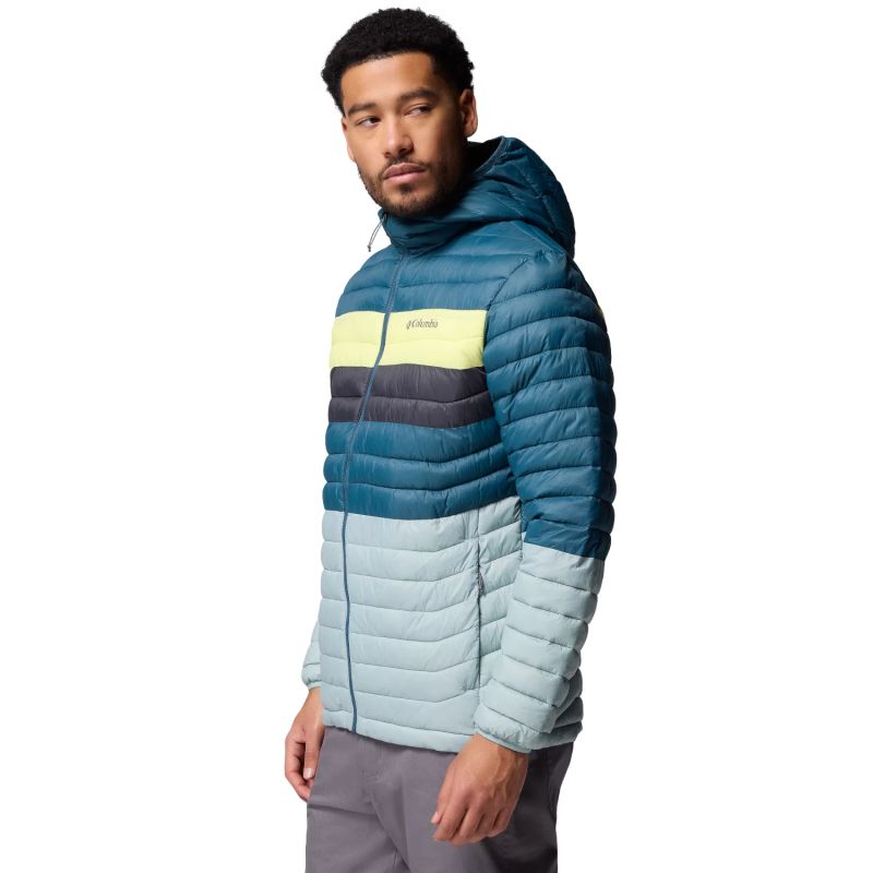 Columbia Powder Pass Hooded Jacket 2134131461 Blue L Ruházat