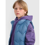 Boy's down vest with synthetic filling 4F 4FJRAW25TVJAM325-32S kabát