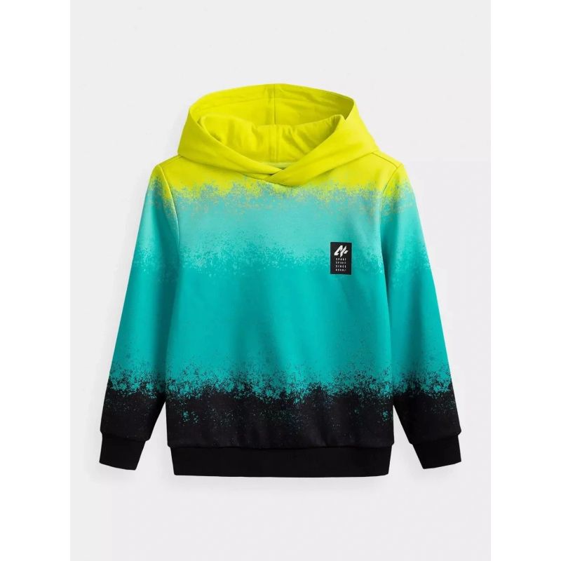 4F Boy's cotton hoodie pulóver 4FJWSS26TSWSM3184-90A