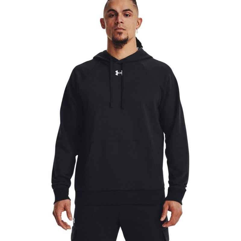 Under Armour Men’s Rival Fleece Hoodie, 1379757 001, fekete férfi kapucnis pulóver 143586XL