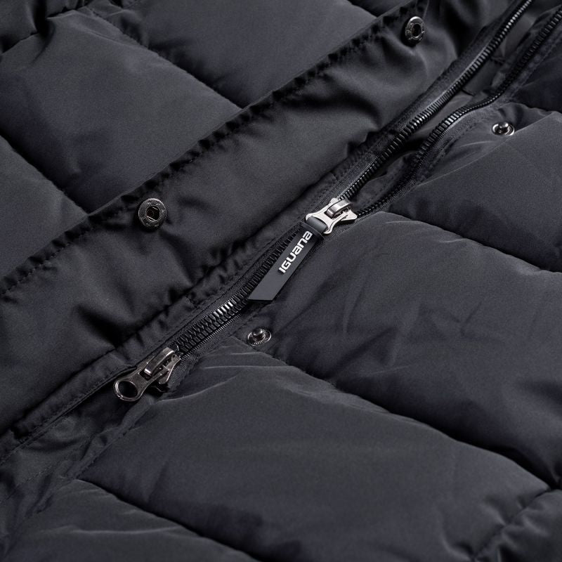 Iguana Quilted Winter Coat Manka W fekete kötött sapka 92800621825