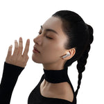 head QCY Melobuds N60 In-Ear Wireless Headphones with LDAC and ANC Noise Cancellation - White biały headsets