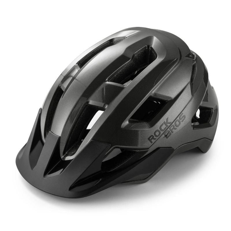 Rockbros LK-67 Youth Bike Helmet with Detachable Visor 54–58 cm - Gray szary helmets, lights