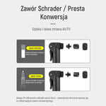 Wozinsky WPR-01 Bicycle Pump - Black fekete pumpa 304004-198882