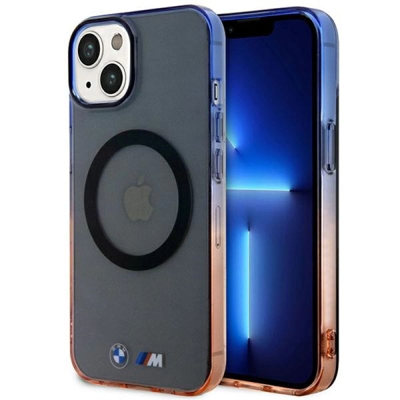 Case BMW BMHMP14SHTGE iPhone 14 6.1" /grey hardcase Gradient Bumper MagSafe szürke nadrág