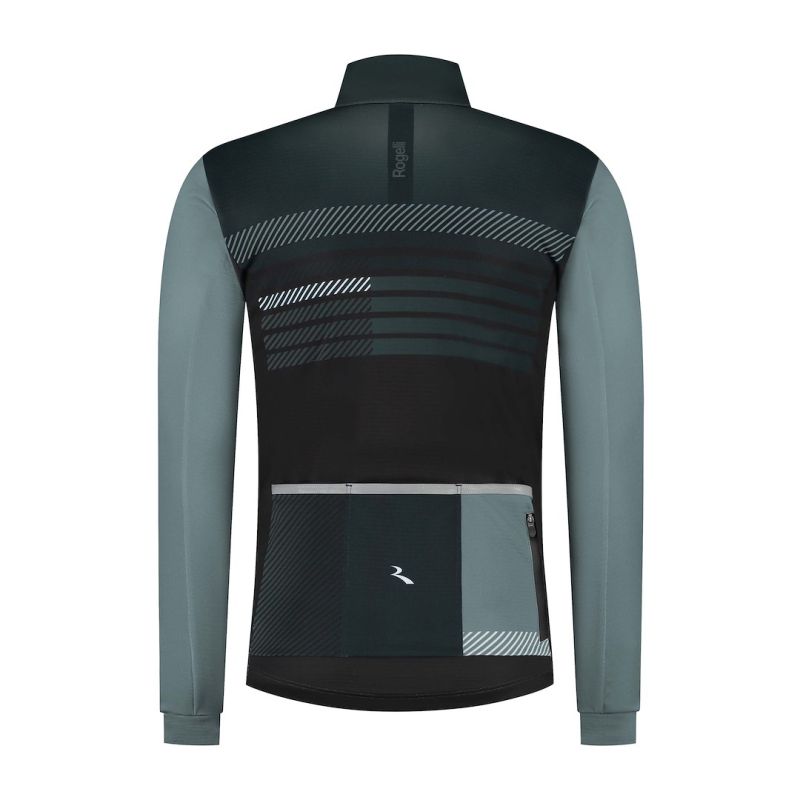 Rogelli STRYDE winter jacket kék kötött sapka SIRC1100006.300.M