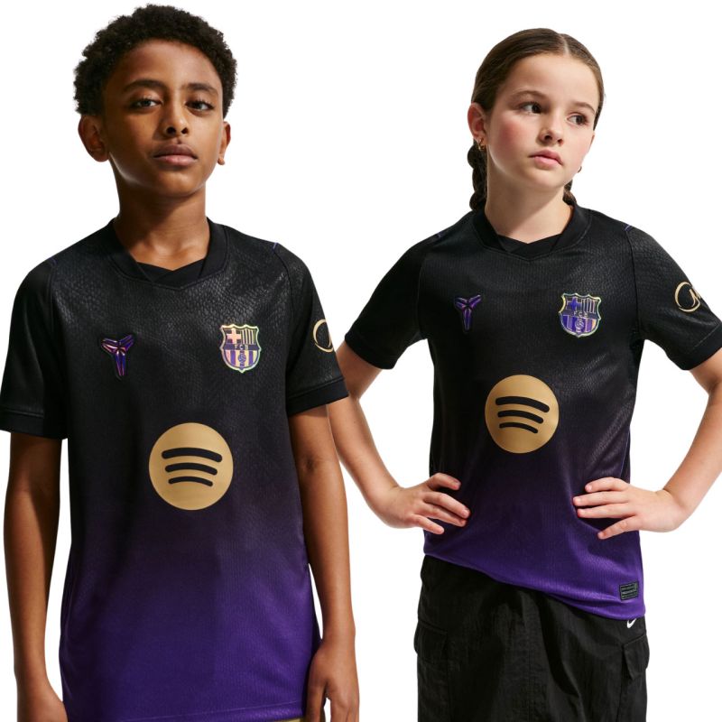 Nike FC Barcelona Stadium Away 2026/27 Kids' Jersey Purple- fekete ruházat II1674505