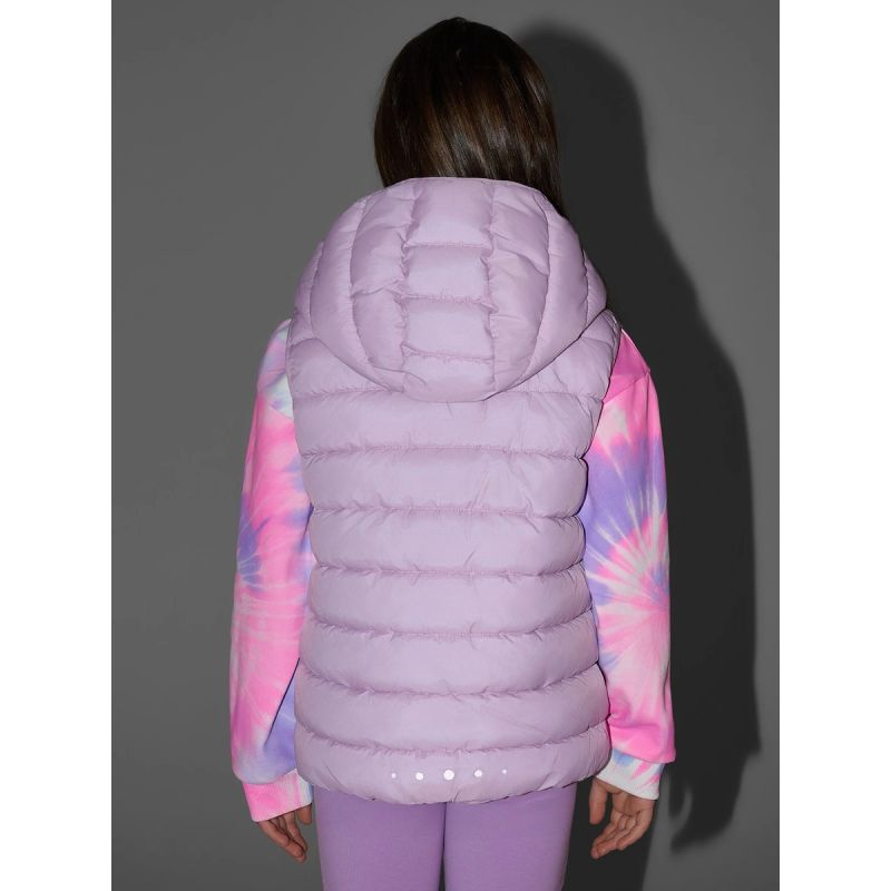 4F Girls' vest with synthetic filling gyerek mellény 4FJRSS26TVJAF396-52S