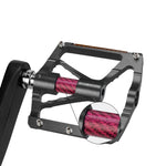 Rockbros Aluminum Reflective Platform Bicycle Pedals - Black