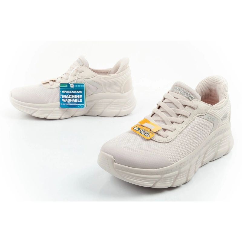 Skechers women's sports Bobs B Flex SLIP-INS ecru comfortable utcai cipő