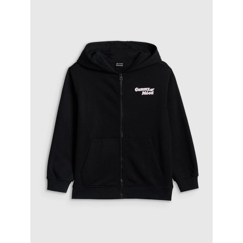 Girls' loose sweatshirt with hood 4F 4FJRSS26TSWSF2902-20S 158/164 kapucnis pulóver