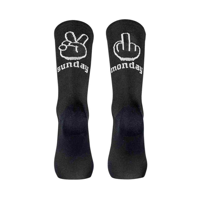 Northwave Sunday Monday Sock cycling socks black fekete zokni C89222012_10