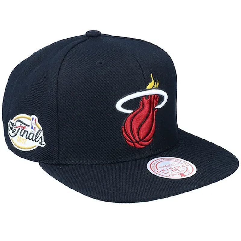 Mitchell & Ness NBA Miami Heat Top Spot Snapback Hwc Heat Cap HHSS2976-MHEYYPPPBLCK Sapka