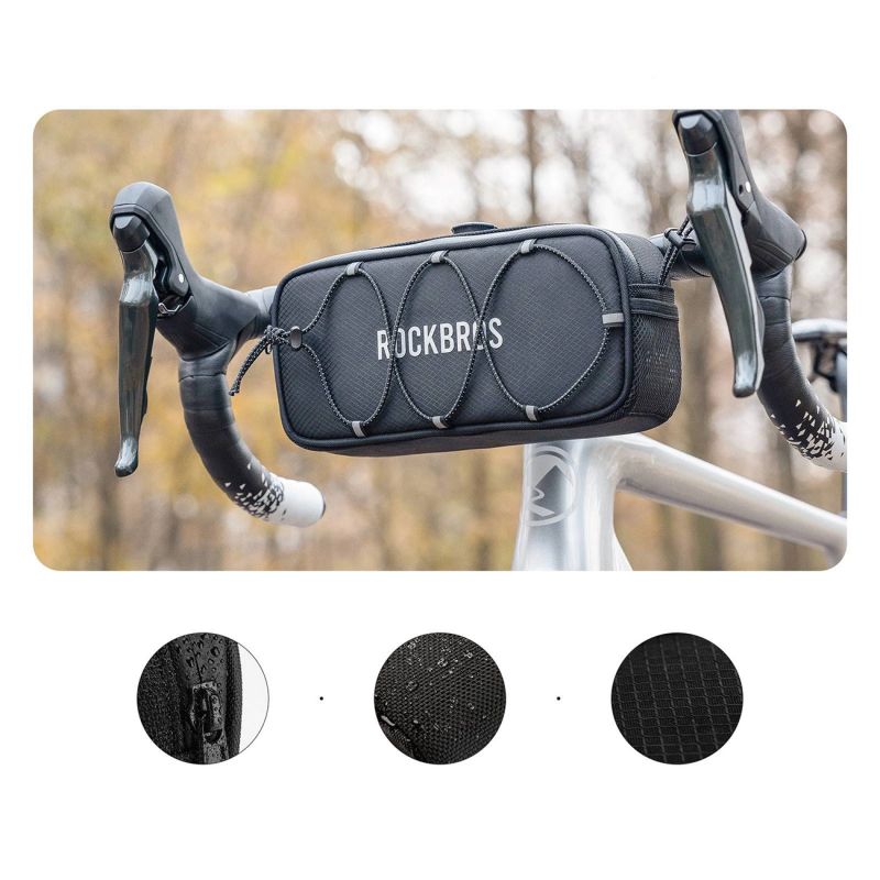 Rockbros TL001 ROAD TO SKY 1.9L Handlebar Waterproof - Black czarny sporttáska 5907769384219-211529