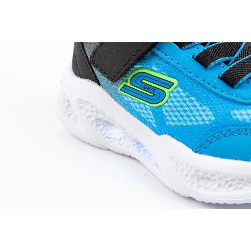 Skechers boys' sports S Lights light comfortable LED utcai cipő 401495N/BKBL